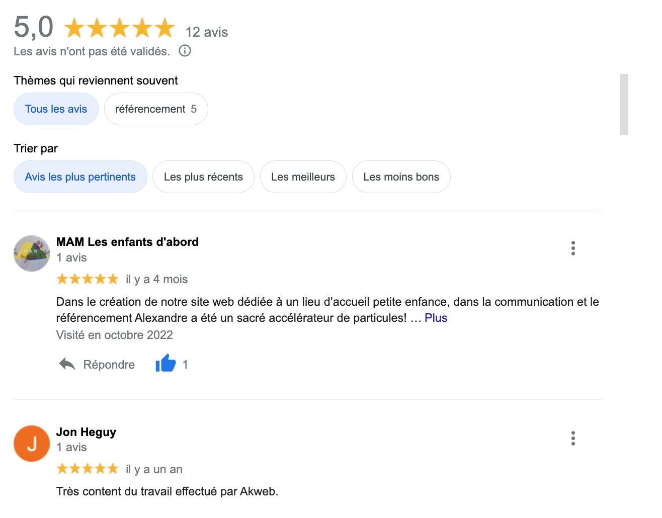 Le garden, Akweb créateur de site web